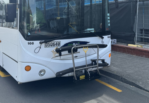 Bus bike rack