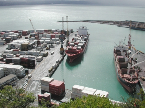 Port of Napier from Bluff Hill lookout